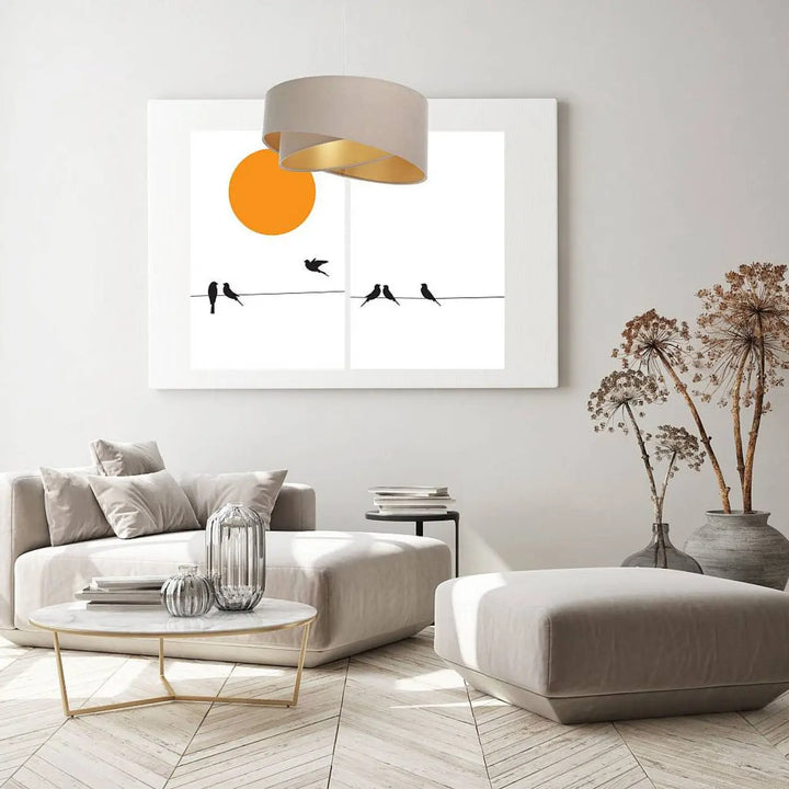Suspension Luminaire | GALAXY AURIC  (Beige/Doré)