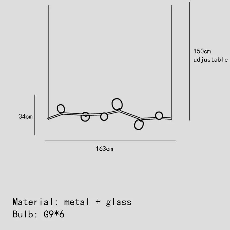 Suspension luminaire design contemporain ligne graphique