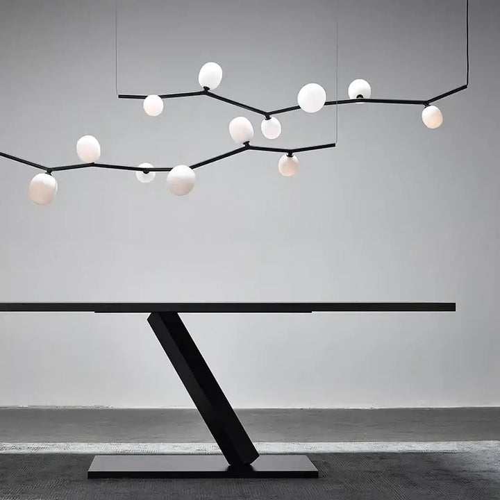 Suspension luminaire design contemporain ligne graphique