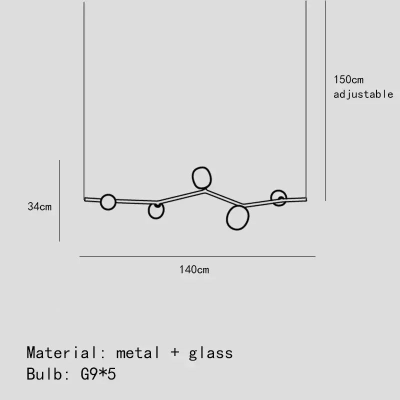 Suspension luminaire design contemporain ligne graphique