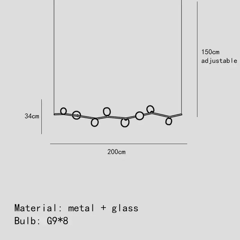Suspension luminaire design contemporain ligne graphique