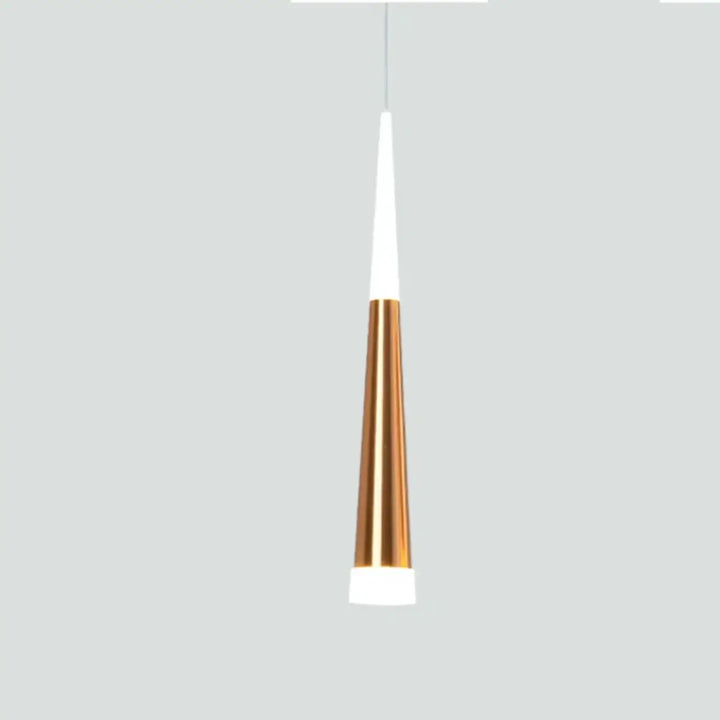 Suspension luminaire dartel avec design moderne et corps métallique cuivre poli et sections en verre blanc dépoli