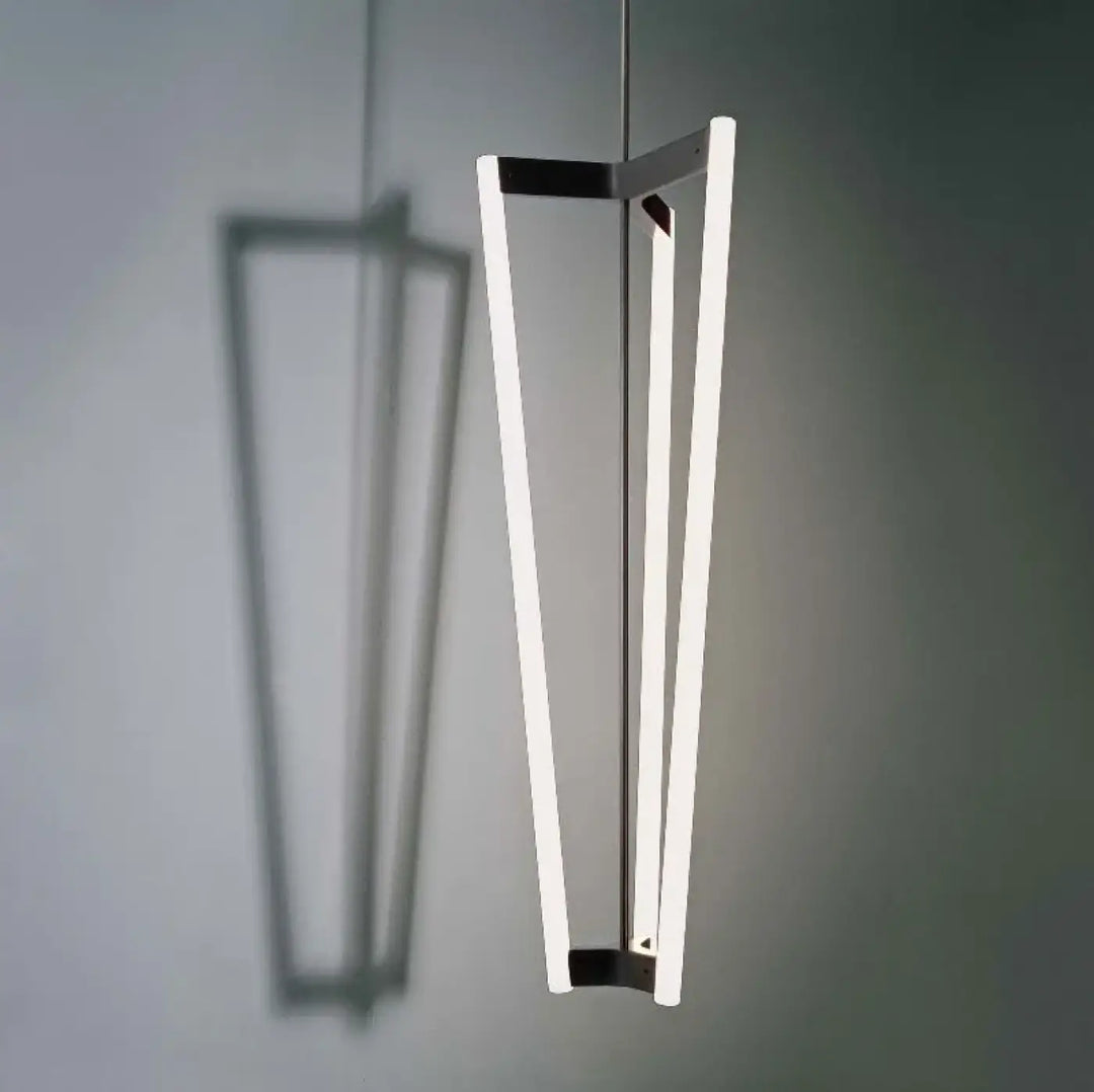 Suspension luminaire riana lampe suspendue moderne minimaliste avec cadre métallique blanc et noir élégant