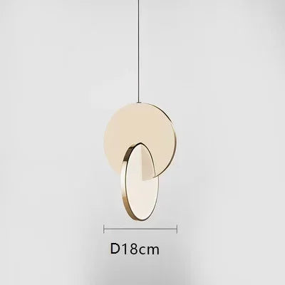 Suspension luminaire design géométrique en métal chic