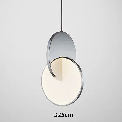 Suspension luminaire design géométrique en métal chic