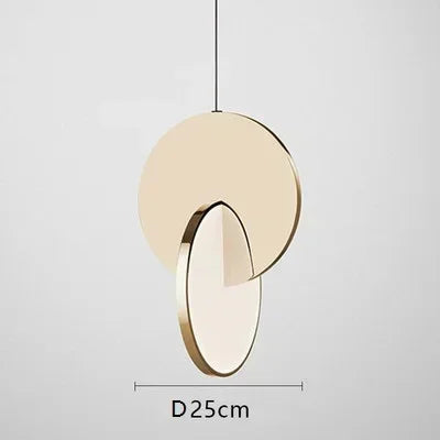 Suspension luminaire design géométrique en métal chic
