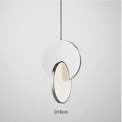 Suspension luminaire design géométrique en métal chic
