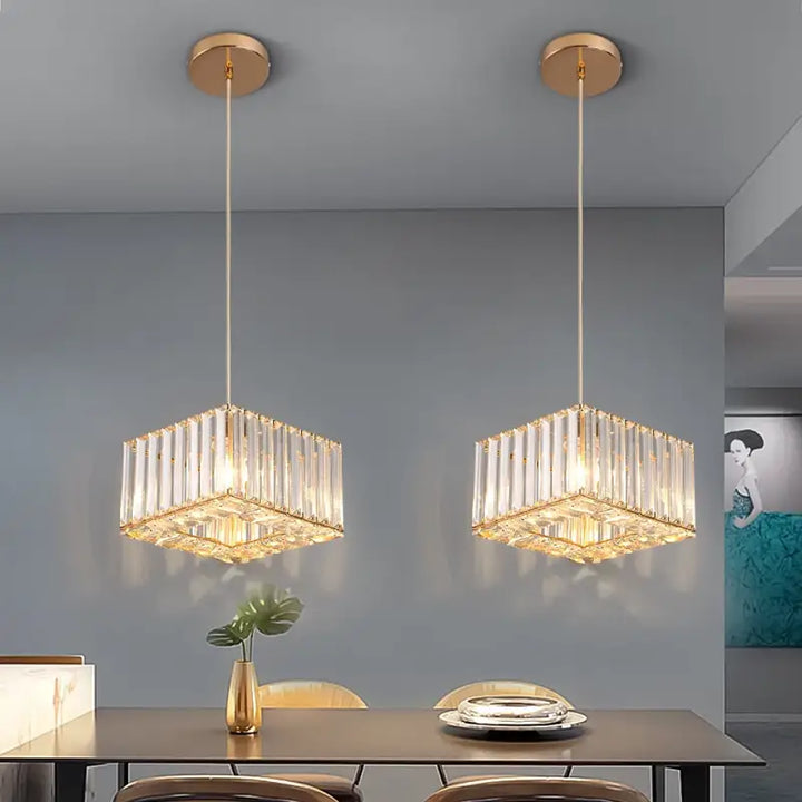 Suspension Luminaire Design Industriel avec Abat-Jour en Verre

