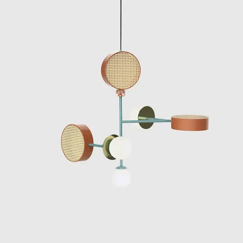 Suspension luminaire design moderne aux couleurs vives design