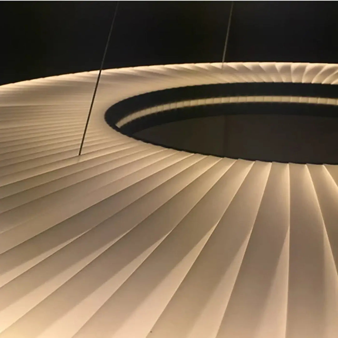 Suspension design moderne led blanc cassé stylé chic