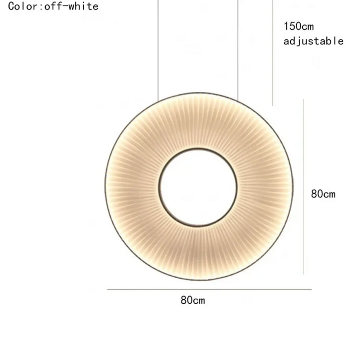 Suspension design moderne led blanc cassé stylé chic