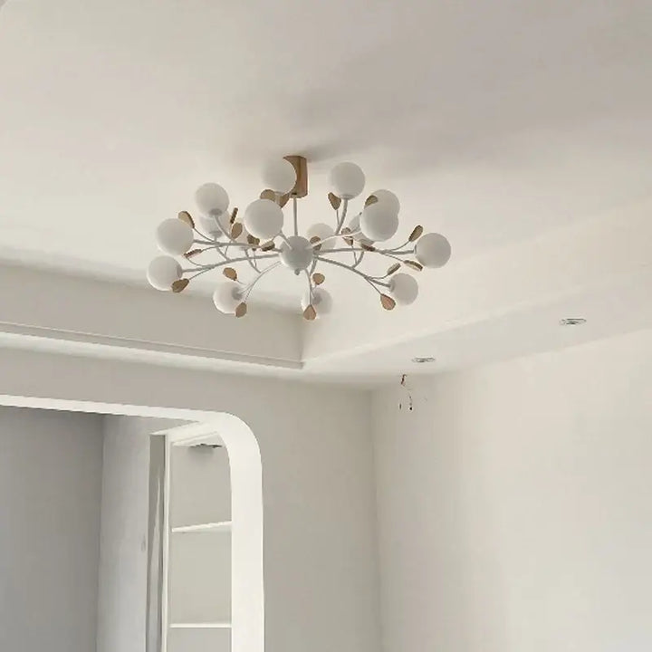 Suspension luminaire nordique de luxe avec branches élégantes