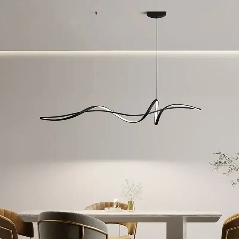 Suspension Luminaire Design Pour Salle À Manger Forme Sinusoïdale