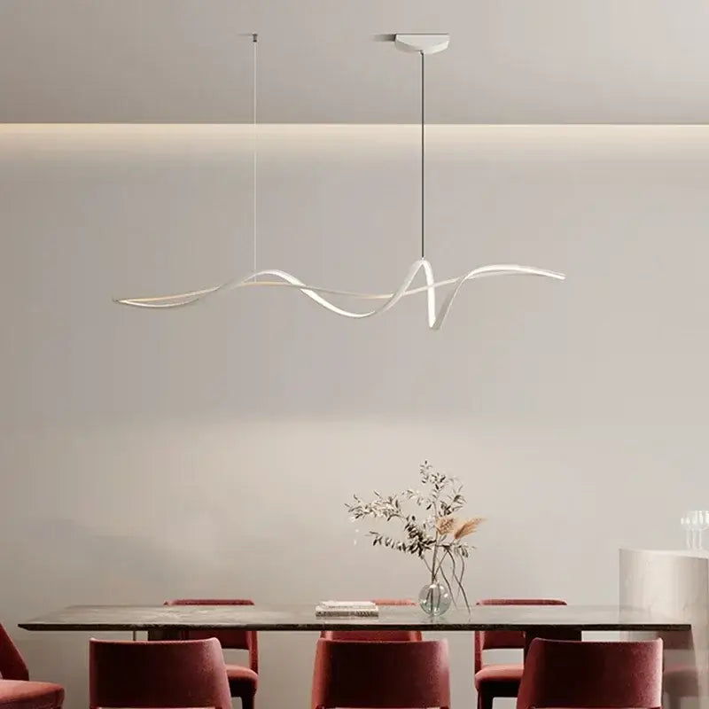 Suspension Luminaire Design Pour Salle À Manger Forme Sinusoïdale