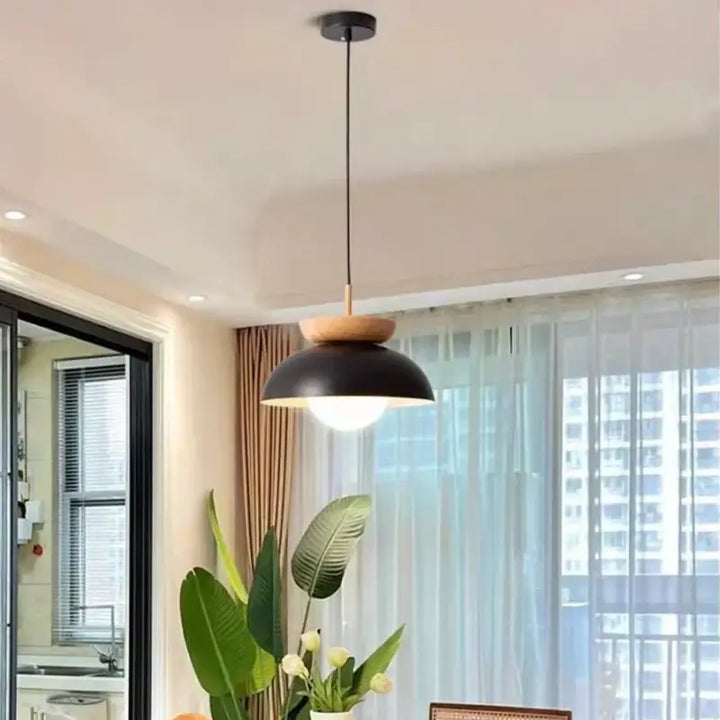 Suspension design scandinave avec abat-jour ambiance