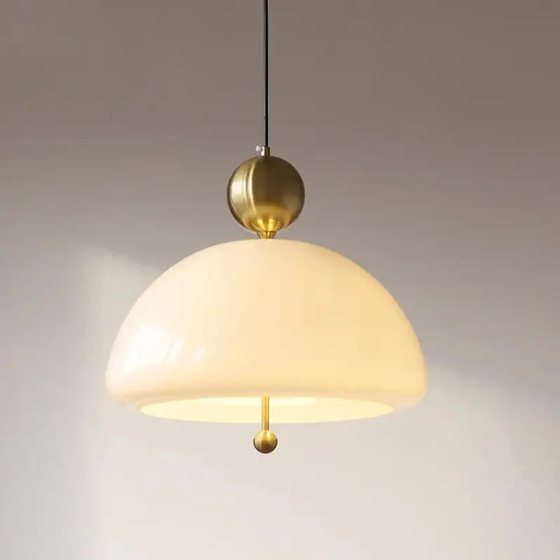 Suspension luminaire design en verre blanc scandinave moderne