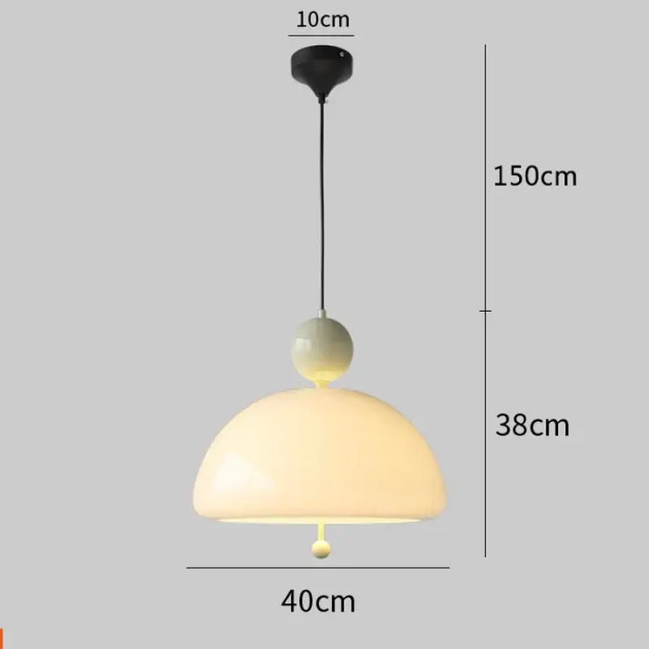 Suspension luminaire design en verre blanc scandinave moderne