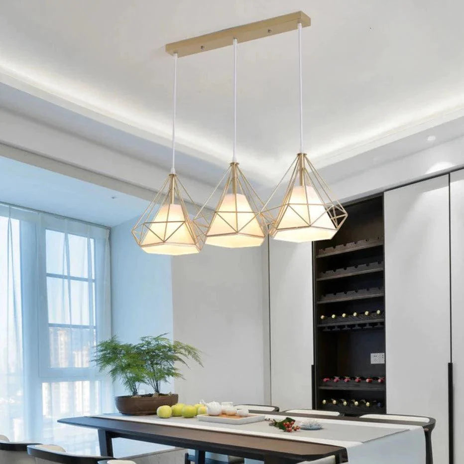 suspension luminaire doré