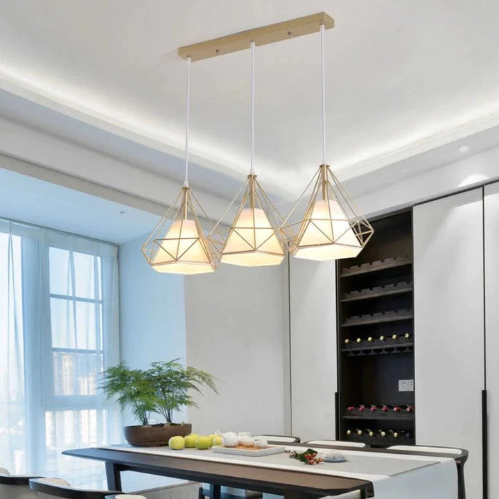 suspension luminaire doré