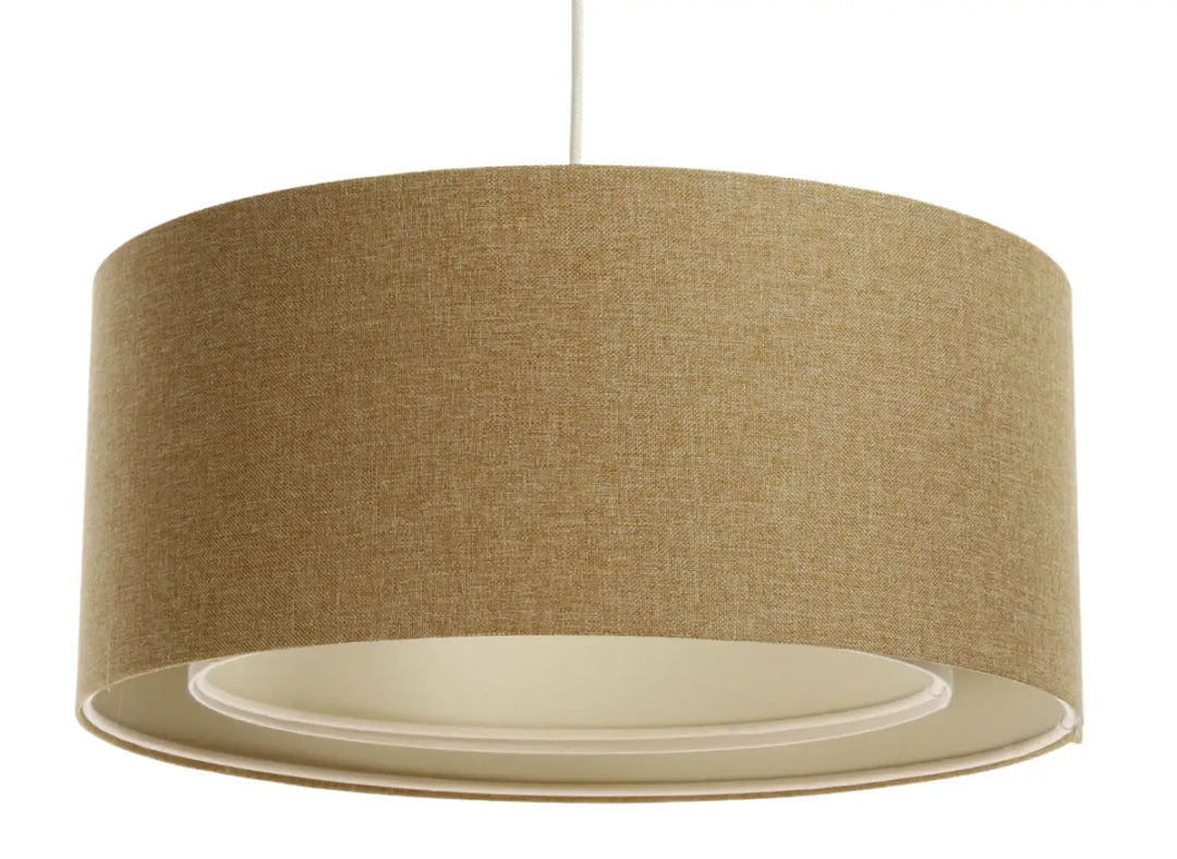 Pendant lamp Duo BOHO ELEGANT – Mustard yellow/Ecru
