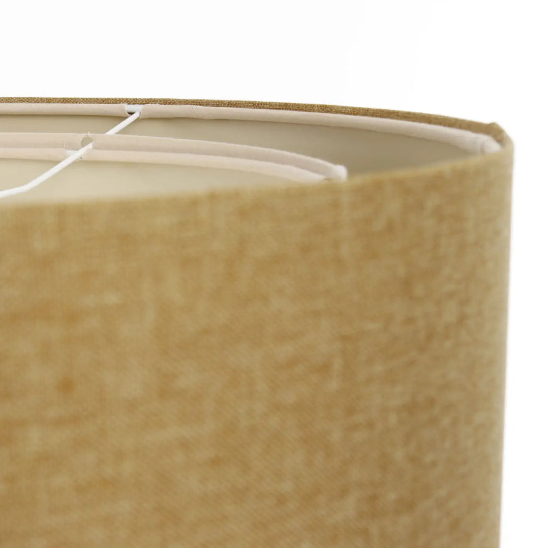 Suspension luminaire boho élégant avec abat-jour en tissu écru texturé beige à motif tissé subtil et doublure blanche intérieure