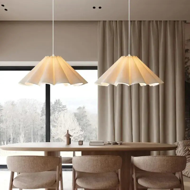 Suspension luminaire effet éventail contemporain

