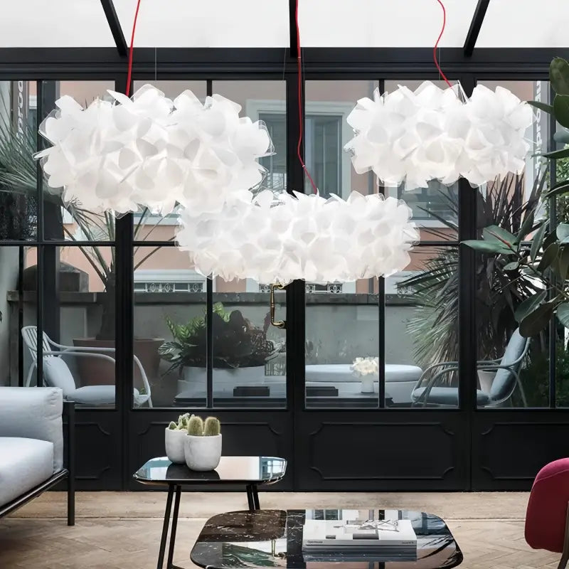 Italian flower Petal Ceiling Chandelier Mama Non Mama Suspension lamp for Living Room Bedroom Restaurant Indoor art