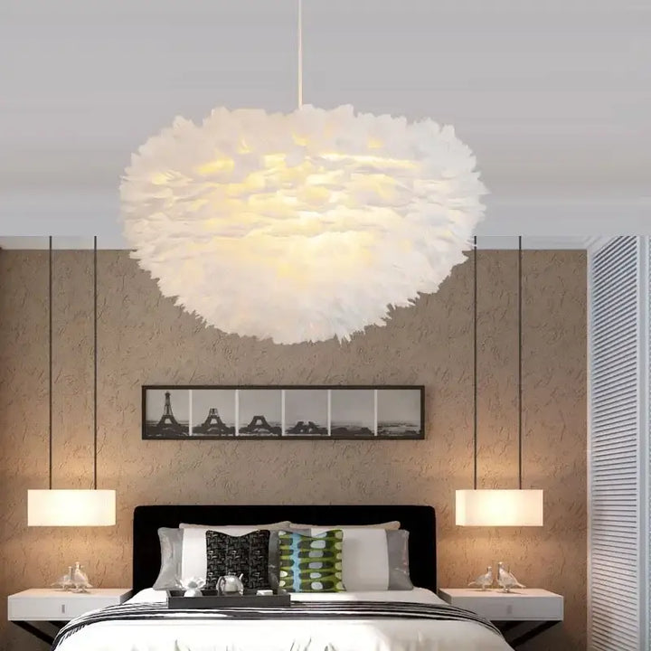 La Suspension Luminaire En Plume Style Aérien