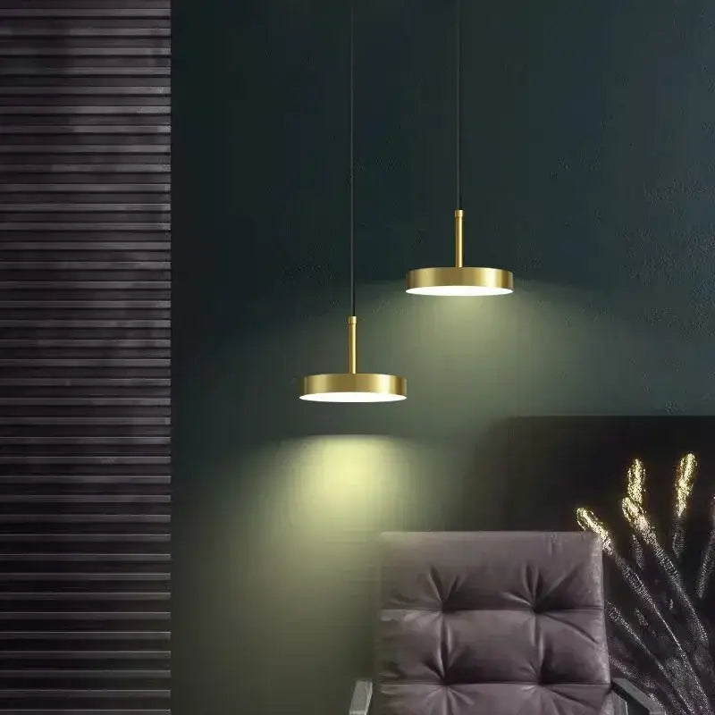Suspension Luminaire Épurée Au Style Minimaliste Cylindrique