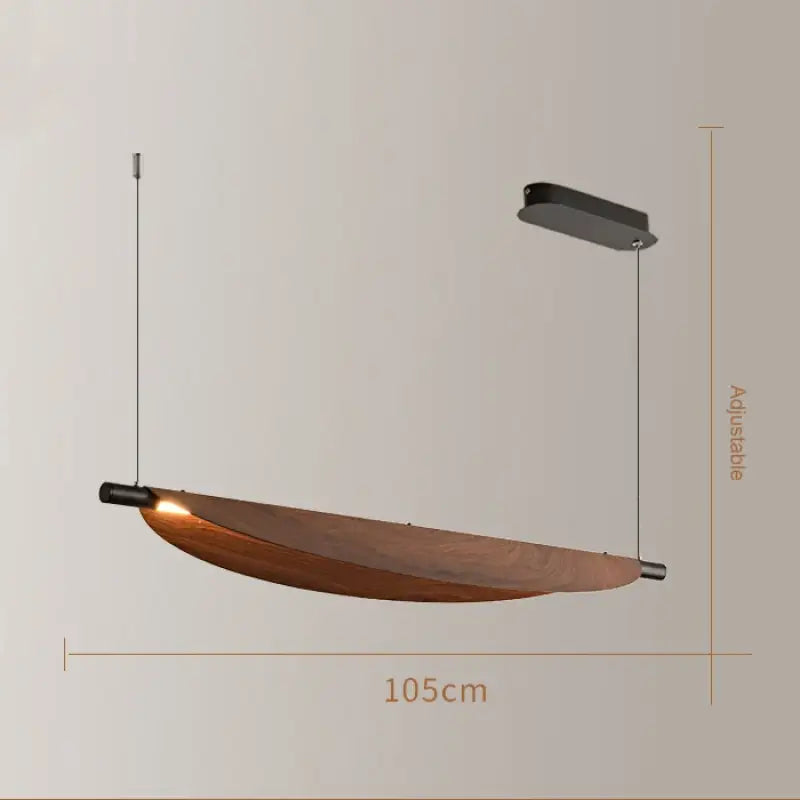 Suspension luminaire fer moderne design contemporain marron