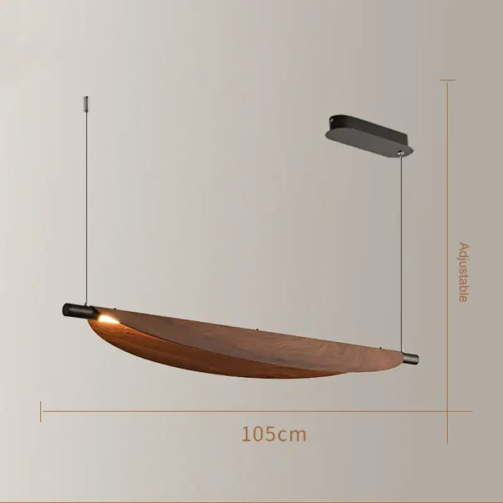 Suspension luminaire fer moderne design contemporain marron
