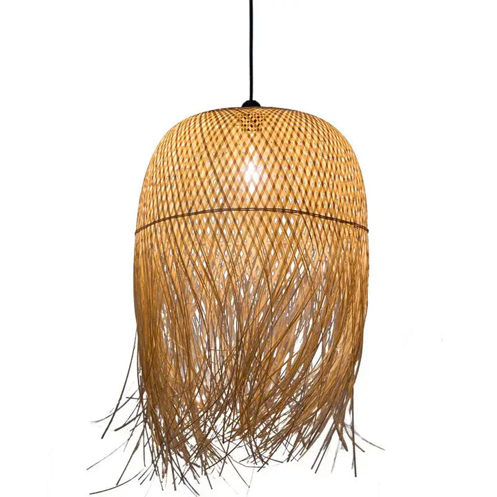 Suspension luminaire en forme allongée style organique et aérien

