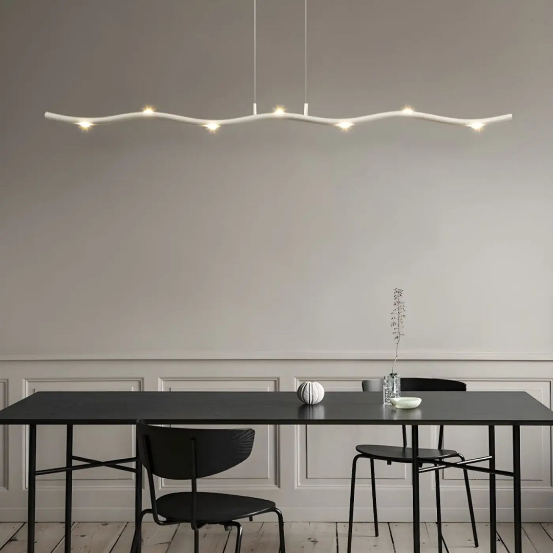 Suspension luminaire en forme de branche minimaliste moderne