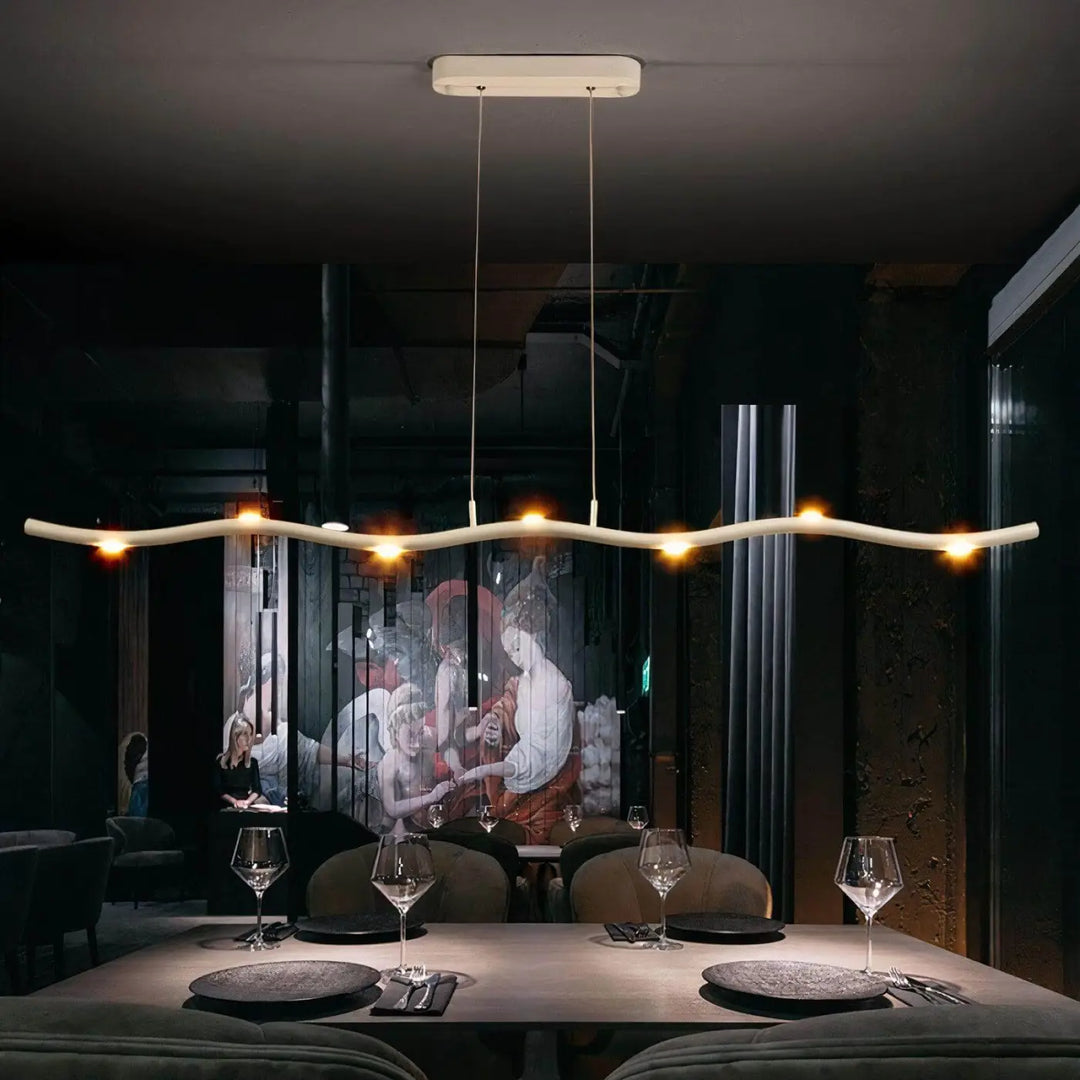 Suspension luminaire en forme de branche minimaliste moderne