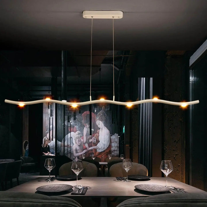 Suspension luminaire en forme de branche minimaliste moderne
