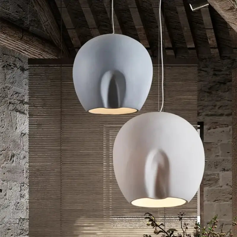 Suspension luminaire forme organique style contemporain