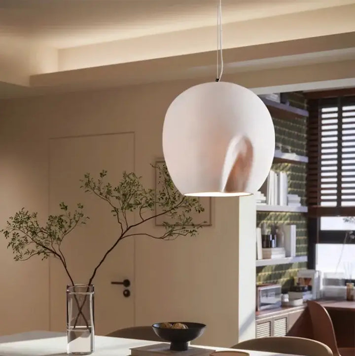 Suspension luminaire forme organique style contemporain