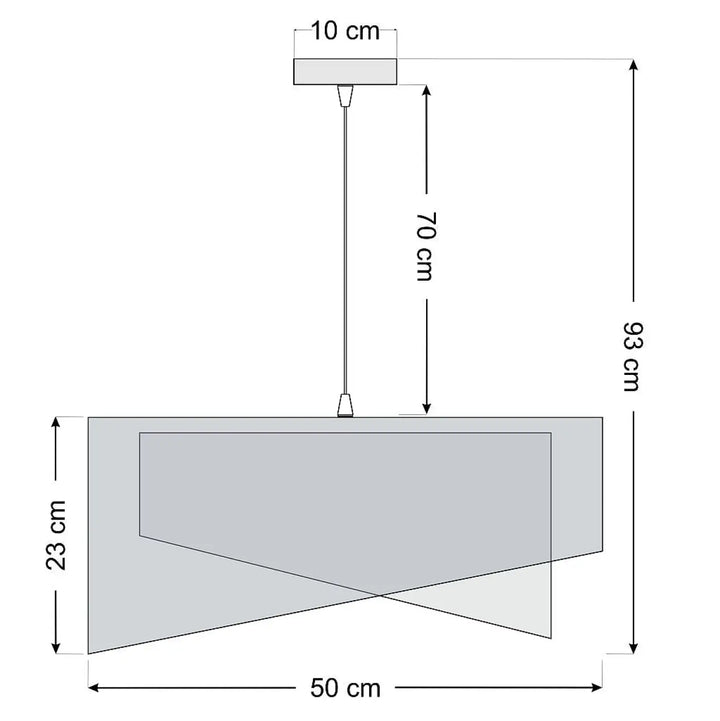 Suspension luminaire graphite galaxy auric design angulaire moderne finition mate gris pour style velours chic