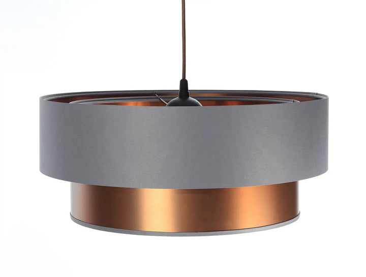Suspension Luminaire | DUO (Gris/Cuivré)