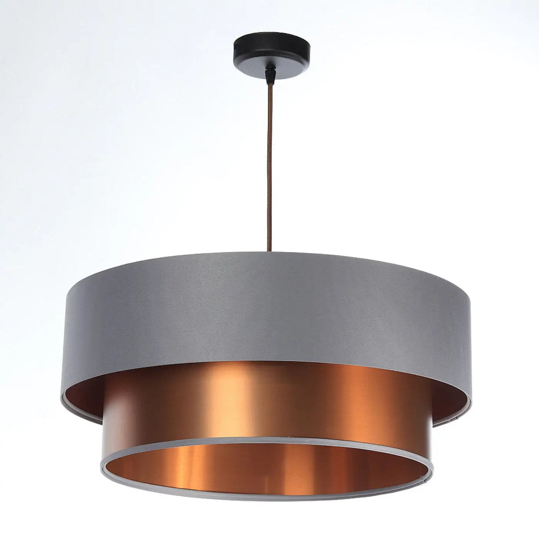 Suspension Luminaire | DUO (Gris/Cuivré)