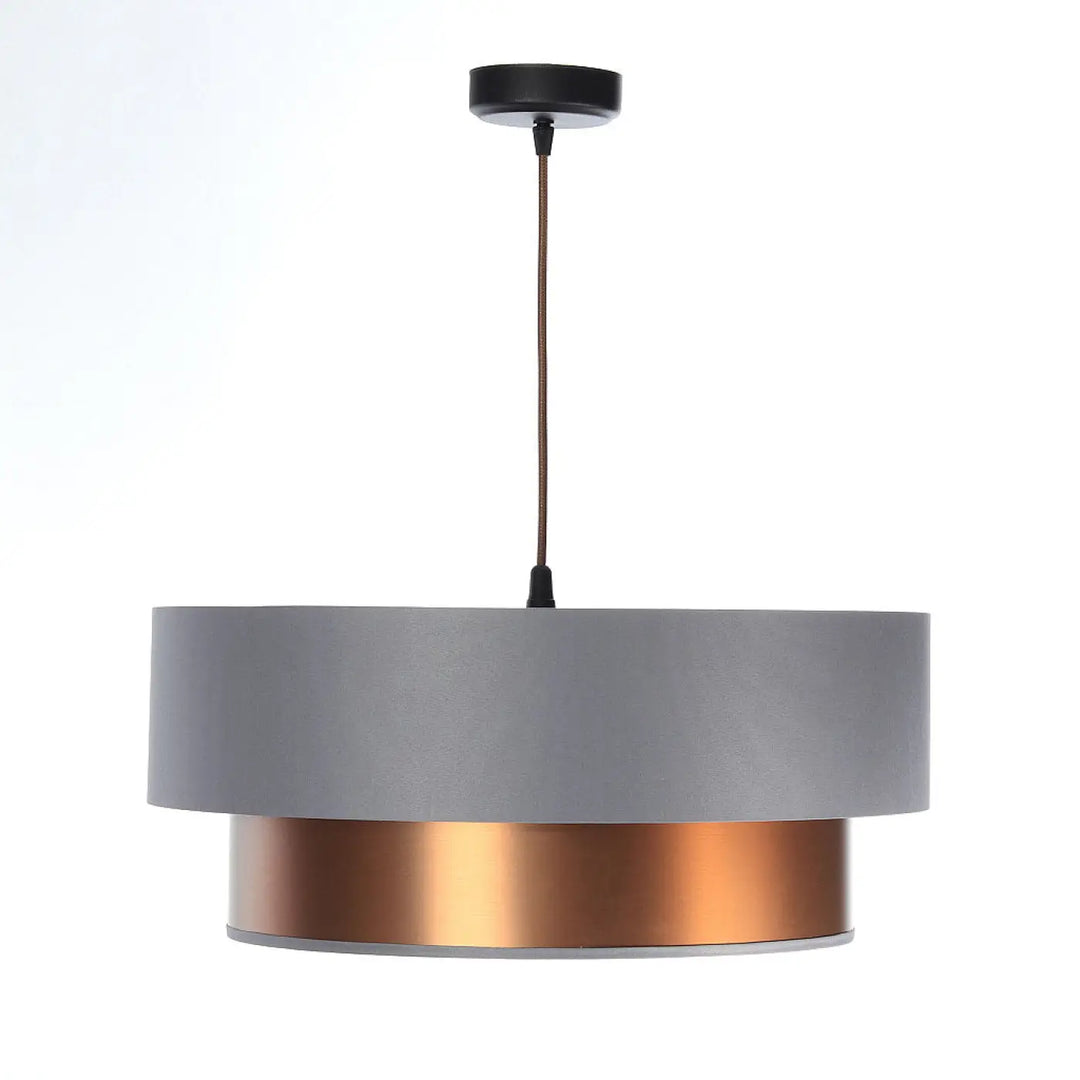 Suspension Luminaire | DUO (Gris/Cuivré)