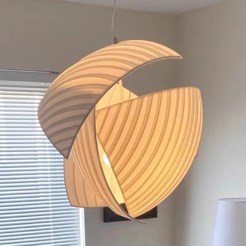 Suspension luminaire japonaise en tissu blanc élégant