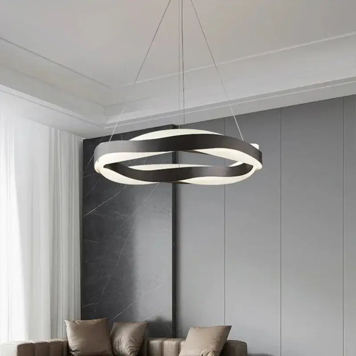 Suspension luminaire circulaire design contemporain chic