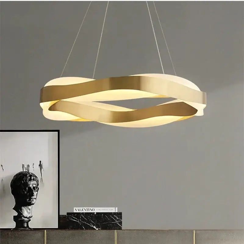 Suspension luminaire circulaire design contemporain chic