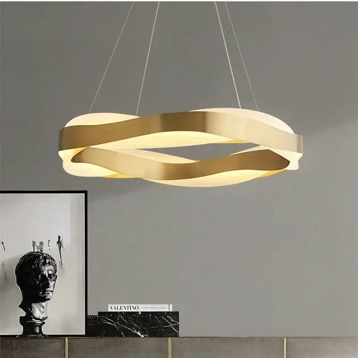 Suspension luminaire circulaire design contemporain chic