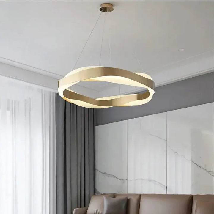 Suspension luminaire circulaire design contemporain chic