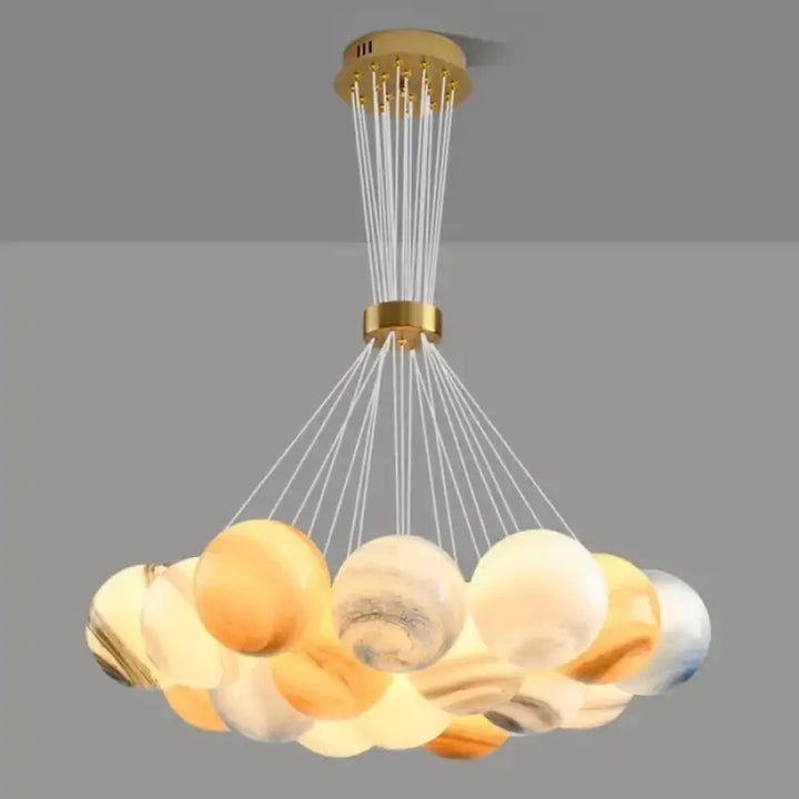 Suspension led élégant et contemporain style multicolore