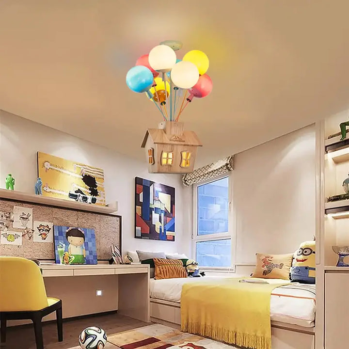 Suspension Luminaire Maison Avec Des Ballons Inspiré Du Film La Haut