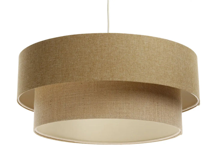 Pendant lamp Duo BOHO ELEGANT – Sand brown/Ecru/Beige