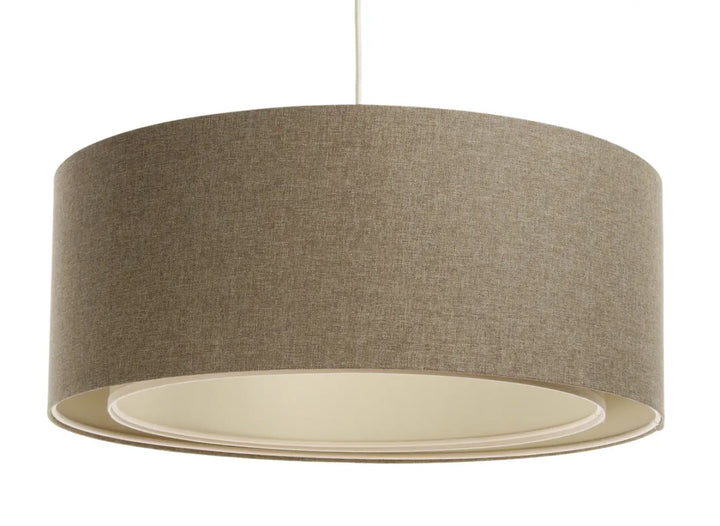 Pendant lamp Duo BOHO ELEGANT – Sand brown/Ecru